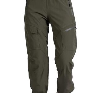 Women's Athletic Hiking Green Cargo Joggers Quick Dry UPF 50 Size M